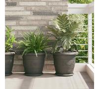 Lumanois Bandeja Redonda para Flores 6 pcs Negro Ø 14 x 2 cm Plástico, Casa y jardín Jardín Jardinería Maceteros y jardineras, Negro, 0.536kg