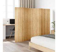 Lumanois Biombo Divisor de bambú Natural Ancho 250 cm Alto 165 cm, Mobiliario Divisores de ambientes, Beige, 7.55kg