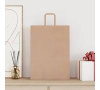 Lumanois Bolsas de Papel con Asas 250 uds marrón 32x17x44 cm,Arte y Ocio,Fiestas y Celebraciones,Regalos,Envoltorios para Regalos,Bolsas de Regalo,14.3kg-4101818