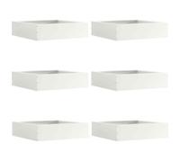 Lumanois Borde de Césped 6 pcs 50 x 50 x 13 cm Acero,Bricolaje,Vallas de jardín,Ribetes y Bordes para jardín,8.62kg-874719