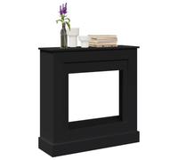 Lumanois Borde de Chimenea Madera ingeniería Negro 90x30x90 cm,Casa y jardín,Accesorios para hornos de leña y chimeneas,20.5kg-854590