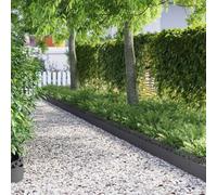 Lumanois Borduras para césped 20 pcs Negro 103 x 0,05 x 22 cm Acero,Bricolaje,Vallas de jardín,Ribetes y Bordes para jardín,16.8kg-874808