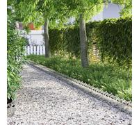 Lumanois Borduras para césped 20 pcs Plateado 103 x 0,05 x 22 cm,Bricolaje,Vallas de jardín,Ribetes y Bordes para jardín,16.8kg-874823