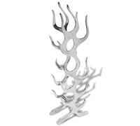 Lumanois Botellero con Forma de Llama de Aluminio Plateado 9 Botellas,Mobiliario,Armarios y Almacenamiento,Botelleros,7.2kg-243502