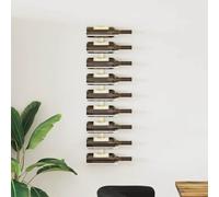 Lumanois Botellero de Pared para 9 Botellas Hierro,Mobiliario,Armarios y Almacenamiento,Botelleros,2.96kg-340900