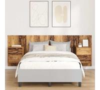 Lumanois Cabecero con Mueble con cajón 3 pcs Madera Envejecida,Mobiliario,Camas y Accesorios,Cabeceros y pies de Cama,40.24kg-3415831