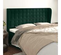 Lumanois Cabecero con Orejas de Terciopelo Verde Oscuro 163x23x118/128cm,Mobiliario,Cabeceros y pies de Cama,21.45kg-3118447