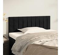Lumanois Cabecero de Terciopelo Negro 80x5x78/88 cm,Mobiliario,Cabeceros y pies de Cama,5.2kg-346210