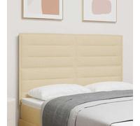 Lumanois Cabecero LED con Tiras LED con cabecera Crema 144 cm Tela,Mobiliario,Cabeceros y pies de Cama,18.3kg-3338291
