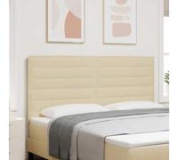 Lumanois Cabecero LED con Tiras LED con cabecera Crema 180 cm Tela,Mobiliario,Cabeceros y pies de Cama,22.1kg-3338305