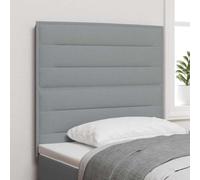 Lumanois Cabecero LED con Tiras LED con cabecera Gris Claro 100 cm Tela,Mobiliario,Cabeceros y pies de Cama,12.08kg-3338279