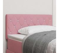 Lumanois Cabecero LED con Tiras LED con cabecera Rosa 100 cm Terciopelo,Mobiliario,Cabeceros y pies de Cama,6.78kg-3338058