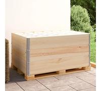 Lumanois Caja de palés 3 Unidades Madera Maciza de Pino 80x120 cm,Economía e Industria,Manipulación de Materiales,Plataformas de Carga y palés,25.5kg-310051