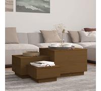 Lumanois Cajas de almacenaje con Tapa 3 pzas Madera Maciza Pino Miel,Mobiliario,Armarios y Almacenamiento,Taquillas y armarios de Almacenamiento,21.1kg-818248