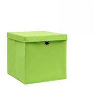 Lumanois Cajas de almacenaje con Tapas 10 uds Verde 28x28x28 cm,Casa y jardín,Productos del hogar,Organización y Almacenamiento,Cestas para almacenaje,5.6kg-325230