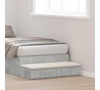 Lumanois Cajones de Cama con cajón Gris Concreto 100 x 36,5 x 16,5 cm,Mobiliario,Mesas,Mesitas de Noche,14.1kg-866910
