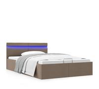 Lumanois Cama canapé hidráulica almacenaje sin colchón Taupe 140x200 cm,Camas y somieres,40.4kg-285627