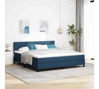 Lumanois Cama Tipo Box Spring con colchón Azul 180 x 200 cm Tela,Mobiliario,Camas y somieres,72.54kg-3338635