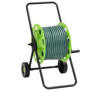 Lumanois Carrete de Manguera con Set de racores PVC Verde 0,75" 20 m,Accesorios de Organización y Almacenamiento de Herramientas,Soporte de Manguera de jardín,7.08kg-3281525
