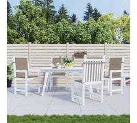 Lumanois Cojín de Silla de jardín Respaldo bajo 4 uds Tela Oxford taupé,Casa y jardín,Decoración,Cojines para sillas y sofás,1.99kg-47563