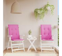 Lumanois Cojín Silla de jardín Respaldo Alto 2 uds Tela Rosa 120x50x3 cm,Casa y jardín,Cojines para sillas y sofás,1.2kg-361268