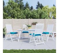 Lumanois Cojines de Silla de jardín 4 uds Tela Oxford Azul 40x40x7 cm,Casa y jardín,Decoración,Cojines para sillas y sofás,1.8kg-314873