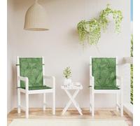 Lumanois Cojines de Silla de Respaldo bajo 2 uds Tela Estampado de Hojas,Casa y jardín,Decoración,Cojines para sillas y sofás,1.1kg-361331