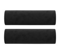 Lumanois Cojines Decorativos 2 uds Terciopelo Negro 15x50 cm, Casa y jardín Decoración Cojines, Negro, 1kg