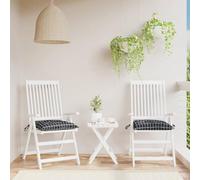 Lumanois Cojines para Silla 2 uds Tela a Cuadros Negro 40x40x7 cm,Casa y jardín,Decoración,Cojines para sillas y sofás,1kg-361489