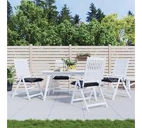Lumanois Cojines para Silla 4 uds Tela Oxford a Cuadros Negro 50x50x7 cm,Casa y jardín,Decoración,Cojines para sillas y sofás,3.1kg-361547