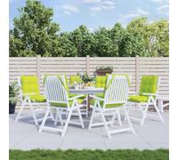 Lumanois Cojines para Silla Respaldo bajo 6 uds Tela Oxford Verde Brillo,Casa y jardín,Decoración,Cojines para sillas y sofás,9.1kg-377706