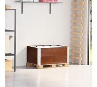 Lumanois Collares de palets 2 uds Madera Maciza de Pino marrón 80x60 cm,Economía e Industria,Manipulación de Materiales,Plataformas de Carga y palés,13.8kg-4010271