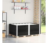 Lumanois Collares de palets 3 uds Madera Maciza de Pino Negro 150x100 cm,Economía e Industria,Manipulación de Materiales,Plataformas de Carga y palés,36.4kg-3295383