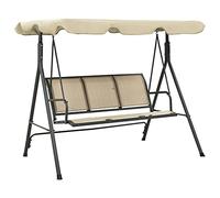 Lumanois Columpio balancín de jardín con Dosel Gris Antracita y Arena,Casa y jardín,Jardín,Artículos de Exterior,Balancines de jardín,23.2kg-313325