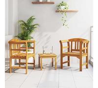 Lumanois Conjunto de salón Rosa del jardín 3 pcs Madera de Acacia Sólida,25.2kg-3416312