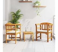 Lumanois Conjunto de salón Rosa del jardín 3 pcs Madera de Acacia Sólida,26.2kg-3416313