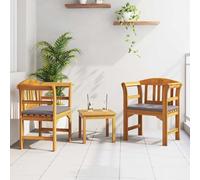 Lumanois Conjunto de salón Rosa del jardín 3 pcs Madera de Acacia Sólida,26.2kg-3416314
