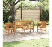 Lumanois Conjunto de salón Rosa del jardín 4 pcs Madera de Acacia Sólida,43kg-3416309