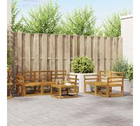 Lumanois Conjunto de sofás de Exterior 6 pcs Natural,Mobiliario,Conjuntos de Muebles,57.18kg-3366007