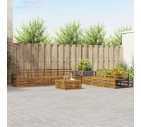 Lumanois Conjunto de sofás de Exterior 8 pcs Natural,Mobiliario,Conjuntos de Muebles,115.24kg-3373149