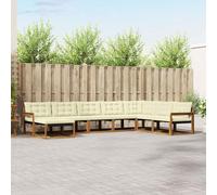 Lumanois Conjunto de sofás de Exterior con cojín 24 pcs Natural y Crema,Mobiliario,Conjuntos de Muebles,87.1kg-3369737