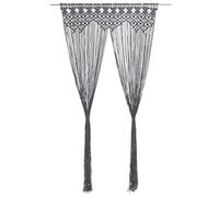Lumanois Cortina de macramé algodón Gris Antracita 140x240 cm,Casa y jardín,Decoración,Tratamientos de la Ventana,Cortinas y visillos,3.06kg-323995