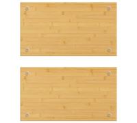 Lumanois Cubiertas de Cocina 2 uds bambú 50x28x1,5 cm, Casa y jardín Cocina y Comedor Utensilios para cocinar y para Hornear Utensilios para cocinar, Marrón, 3.55kg