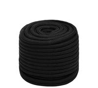 Lumanois Cuerda de Trabajo poliéster Negro 18 mm 50 m,Cadenas,Alambre y Cuerda,Sogas y Cuerdas metálicas,9.96kg-152838