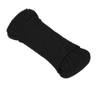 Lumanois Cuerda de Trabajo poliéster Negro 4 mm 25 m,Cadenas,Alambre y Cuerda,Sogas y Cuerdas metálicas,0.29kg-152802