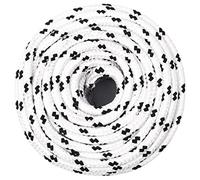 Lumanois Cuerda para Barco Trenzada poliéster Blanco 8 mmx25 m,Cadenas,Alambre y Cuerda,Sogas y Cuerdas metálicas,1.12kg-152766