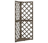 Lumanois Enrejado de Esquina Madera Maciza de Abeto Gris 50x50x145 cm,Casa y jardín,Jardín,Artículos de Exterior,Estructuras de Exteriores,Pérgolas,Arcos y enrejados de jardín,4.05kg-316408