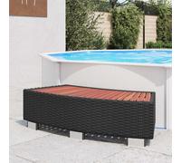 Lumanois Escalón para bañera hidromasaje Poli ratán 92x45x25 cm Negro, Casa y jardín Piscina y SPA Accesorios para Piscinas y SPA Escaleras y rampas de Piscina, Negro, 7.2kg