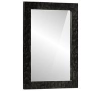 Lumanois Espejo de baño Madera Maciza Mango y Vidrio Negro 50x70x2,5 cm,Casa y jardín,Decoración,Espejos,6.3kg-356850