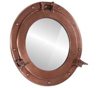 Lumanois Espejo de Ojo de Buey de Pared Aluminio y Vidrio Ø38 cm,Casa y jardín,Decoración,Espejos,2.34kg-357857
